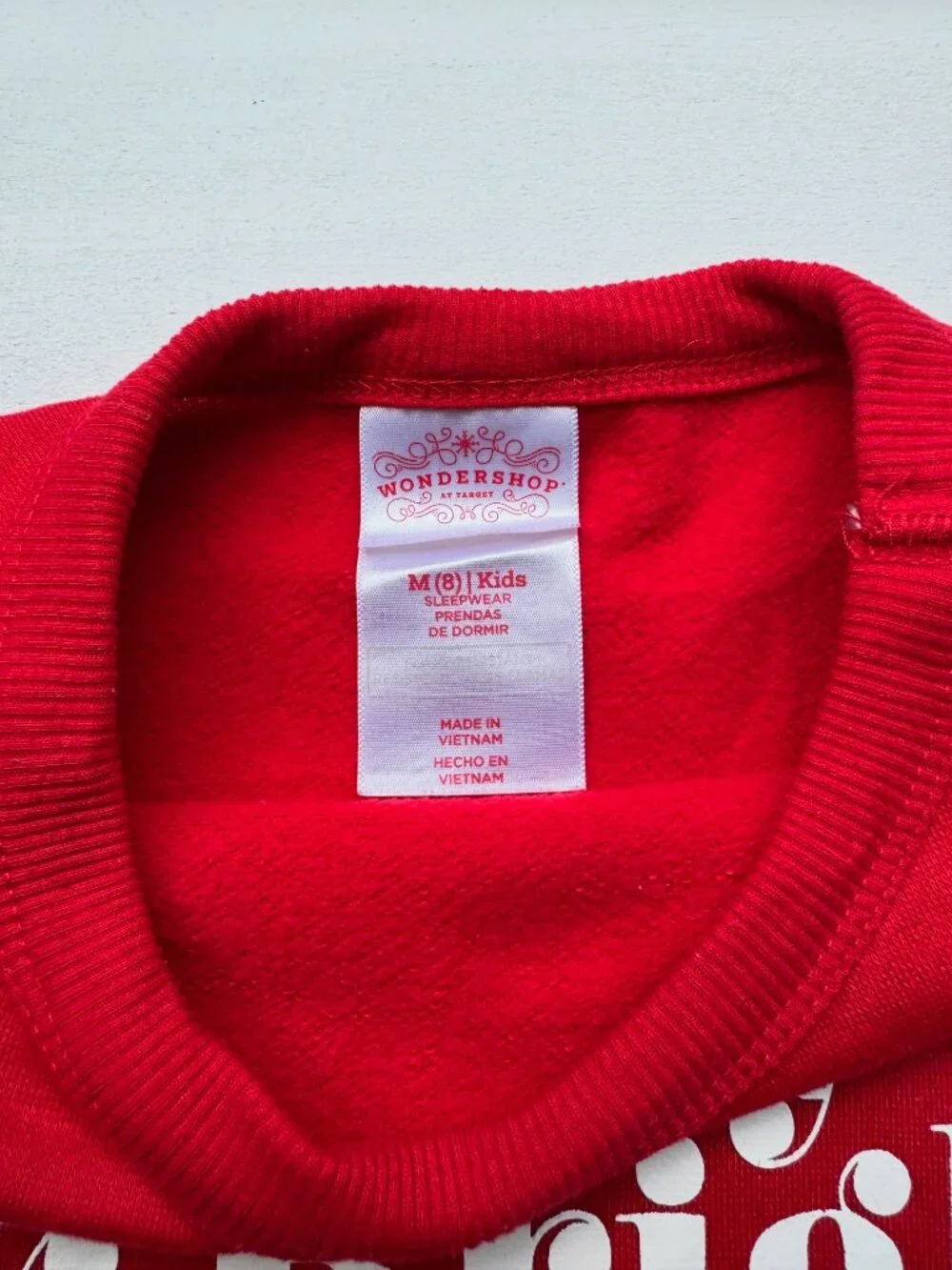 Wondershop Target Kids Merry & Bright Christmas Sweatshirt Red Size M 8